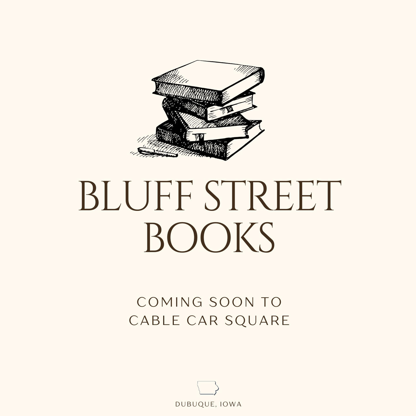Bluff Street Books Coming Soon Logo Bluff Street Books Coming Soon Logo